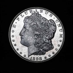 1898-p Morgan Dollar $1 Grades Choice Unc PL (fc)