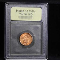 ***Auction Highlight*** 1902 Indian Cent 1c Graded Gem+ Unc RD by USCG (fc)