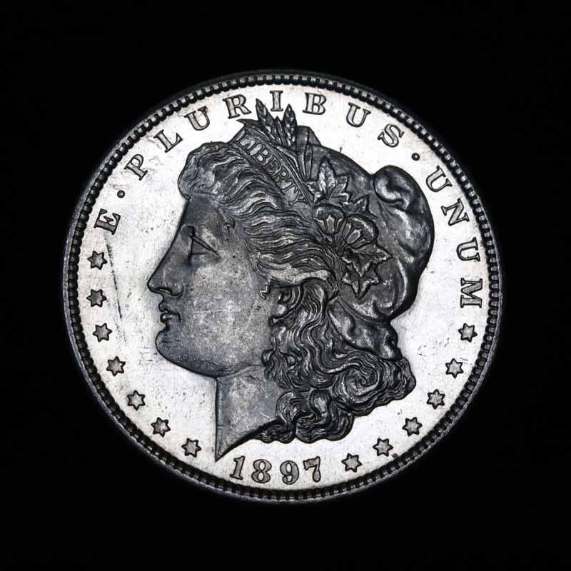 ***Auction Highlight*** 1897-s Morgan Dollar $1 Graded GEM+ UNC DMPL by USCG (fc)