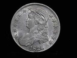 ***Auction Highlight*** 1826 Capped Bust Half Dollar 50c Graded Select Unc by USCG (fc)