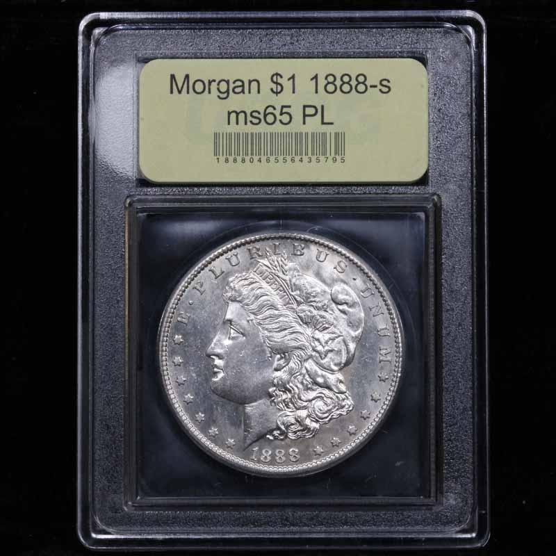 ***Auction Highlight*** 1888-s Morgan Dollar $1 Graded GEM Unc PL by USCG (fc)