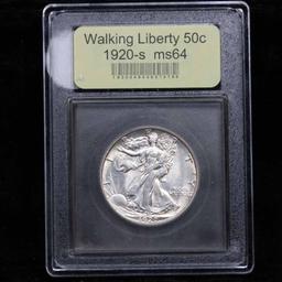 ***Auction Highlight*** 1920-s Walking Liberty Half Dollar 50c Graded Choice Unc by USCG (fc)
