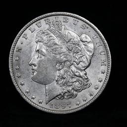 ***Auction Highlight*** 1897-o Morgan Dollar $1 Graded Select Unc by USCG (fc)