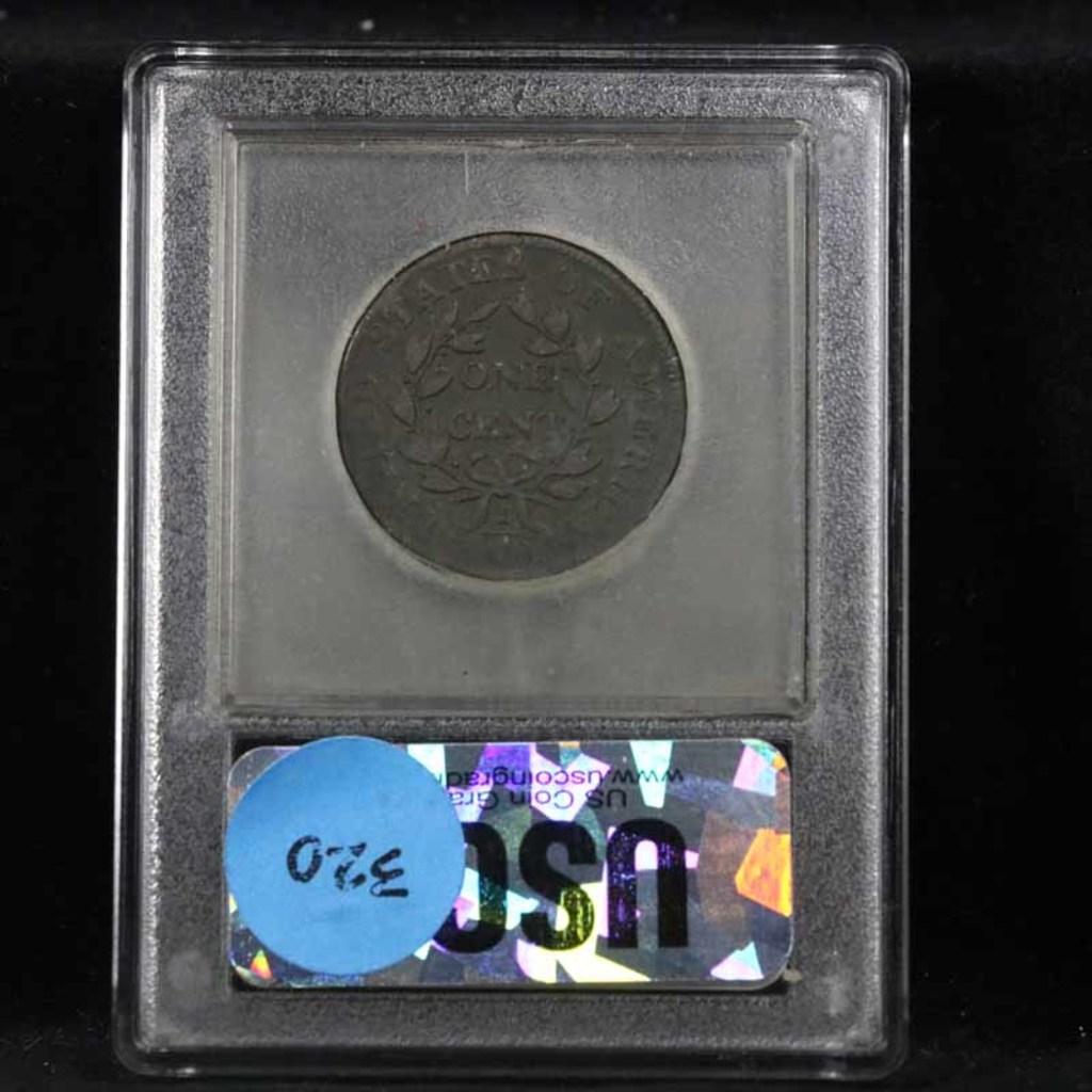 ***Auction Highlight*** 1803 Sm date, Lg fraction Draped Bust Large Cent 1c Graded vf++ by USCG (fc)