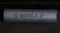 Full roll of Buffalo Nickels, 1915 on one end & a 's' Mint reverse on other end (fc)