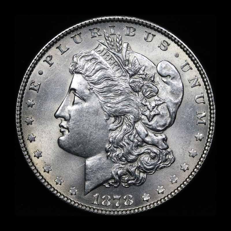 ***Auction Highlight*** 1878-p 7tf TOP POP Morgan Dollar $1 Graded GEM++ Unc by USCG (fc)