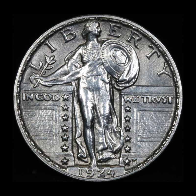 ***Auction Highlight*** 1924-p Standing Liberty Quarter 25c Graded GEM FH by USCG (fc)