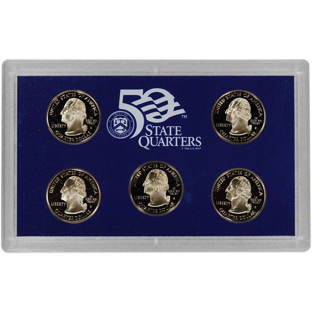 2005 United States Quarters Proof Set - 5 pc set Quarters Proof Set
