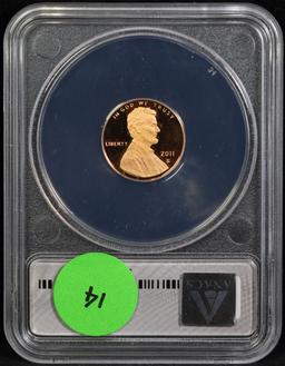 ANACS 2011-s  Lincoln Cent 1c Graded pr70 DCAM by ANACS