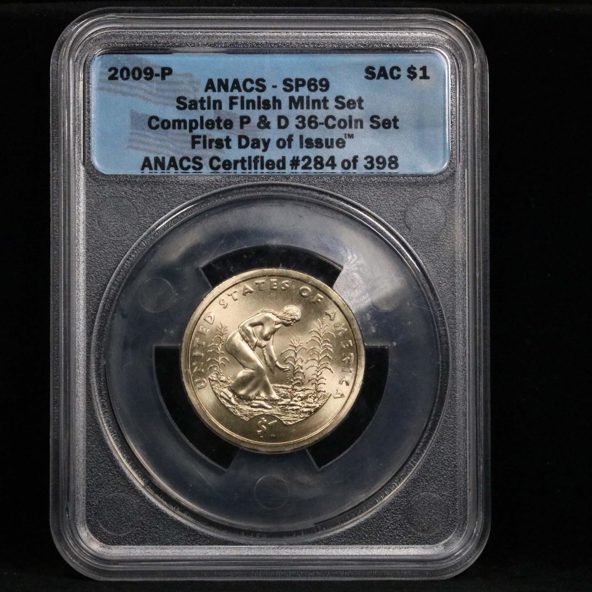 ANACS 2009-p Sacagawea Dollar 1 Graded sp69 by ANACS