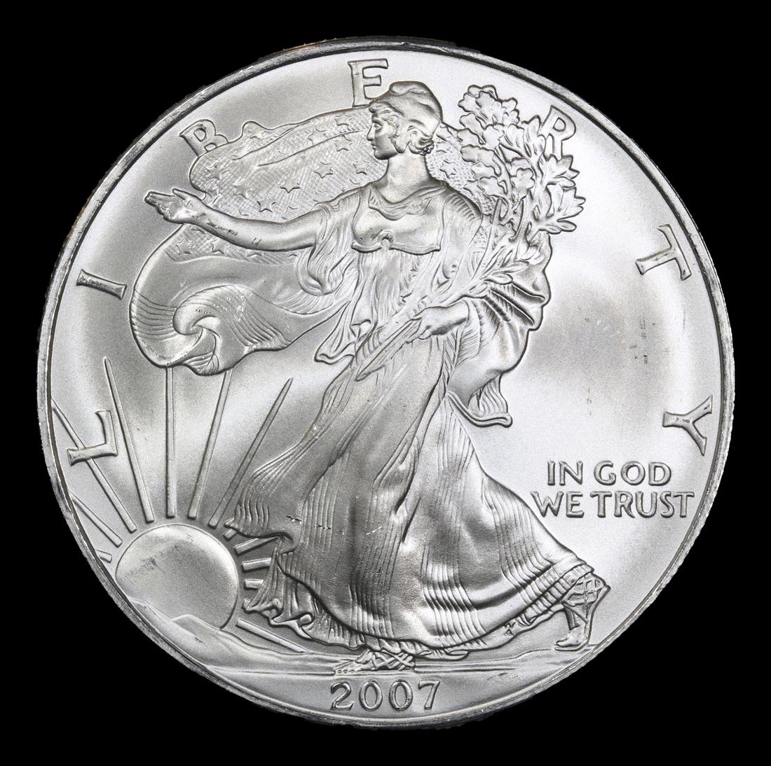 2007 Silver Eagle Dollar $1 Grades ms69