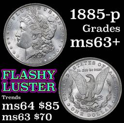 1885-p Morgan Dollar $1 Grades Select+ Unc