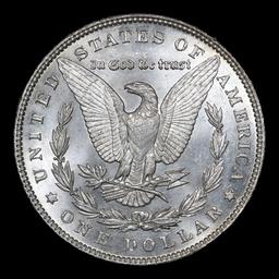 ***Auction Highlight*** 1889-p Morgan Dollar $1 Graded GEM+ UNC PL By USCG (fc)