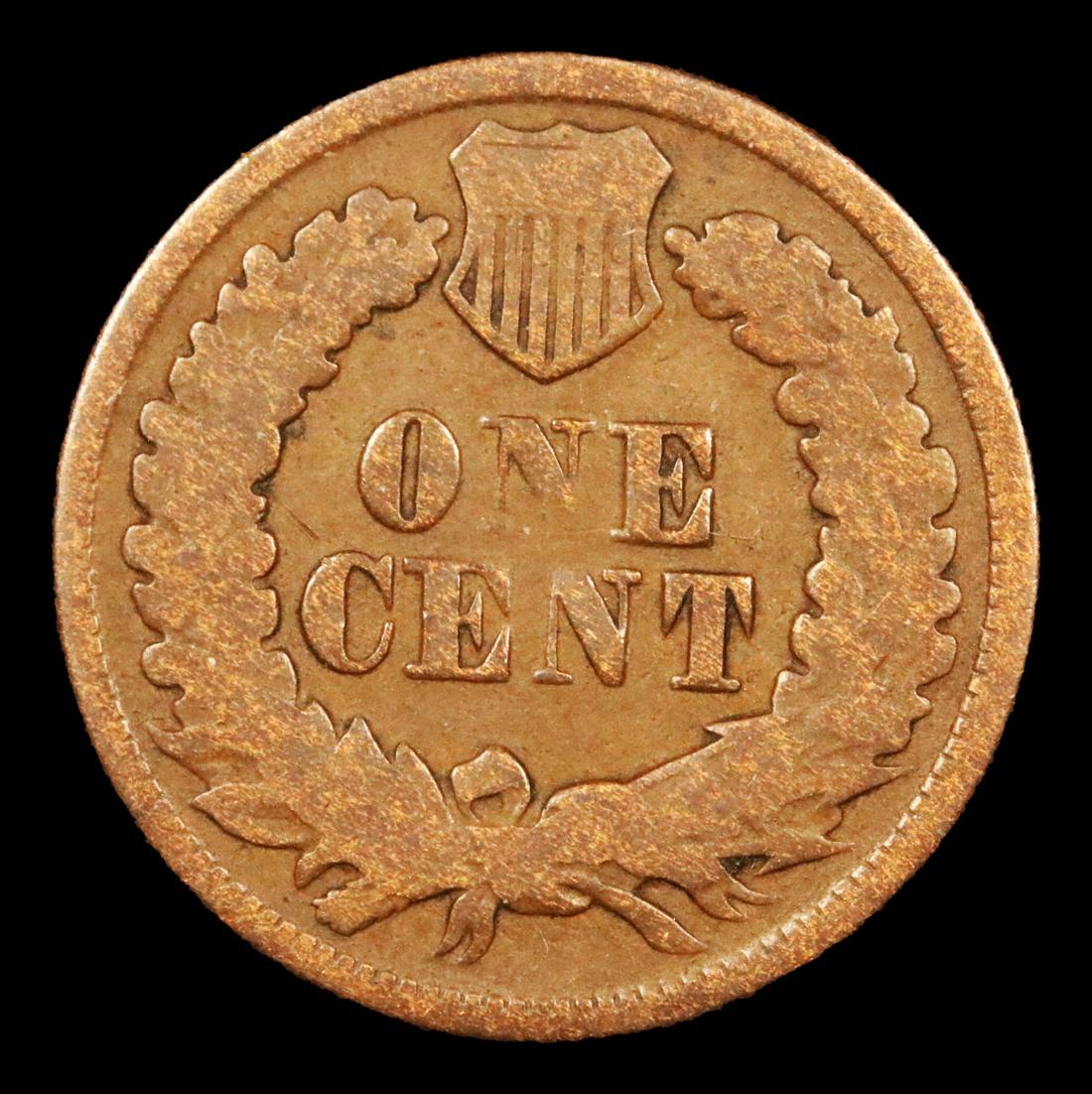 ***Auction Highlight*** 1877 Indian Cent 1c Graded f, fine By USCG (fc)