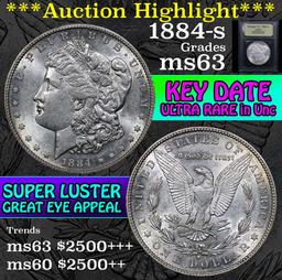 ***Auction Highlight*** 1884-s Morgan Dollar $1 Graded Select Unc By USCG (fc)