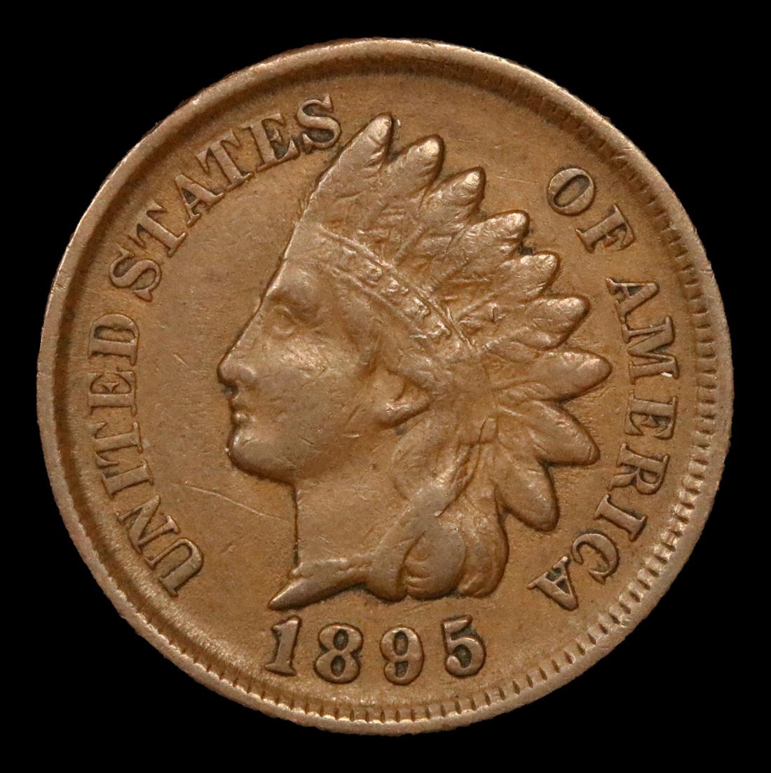 1895 Indian Cent 1c Grades Select AU