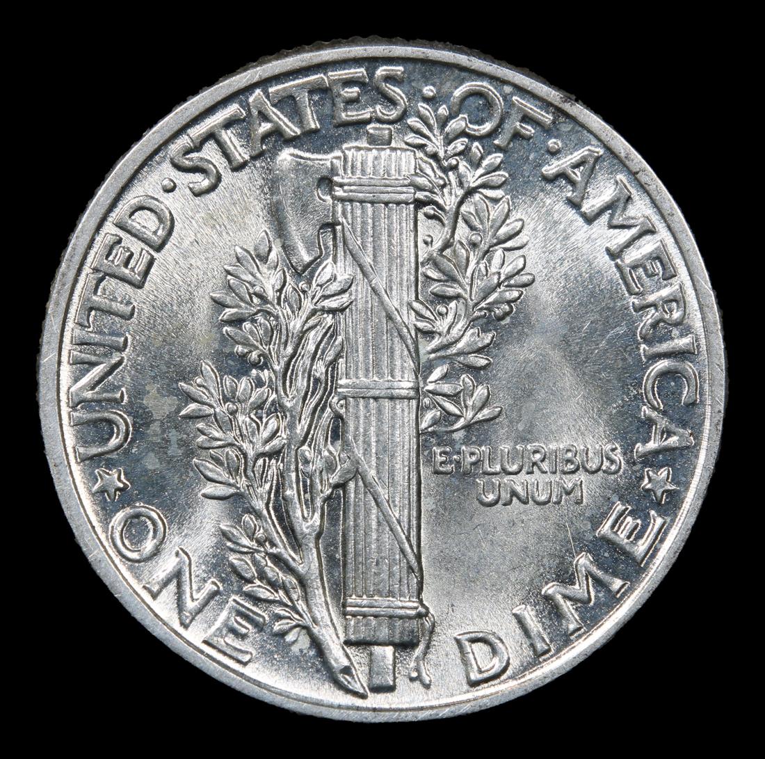 1943-p Mercury Dime 10c Grades GEM FSB