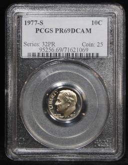 PCGS 1977-s Roosevelt Dime 10c Graded pr69 DCAM by PCGS