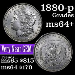 1880-p Morgan Dollar $1 Grades Choice+ Unc (fc)