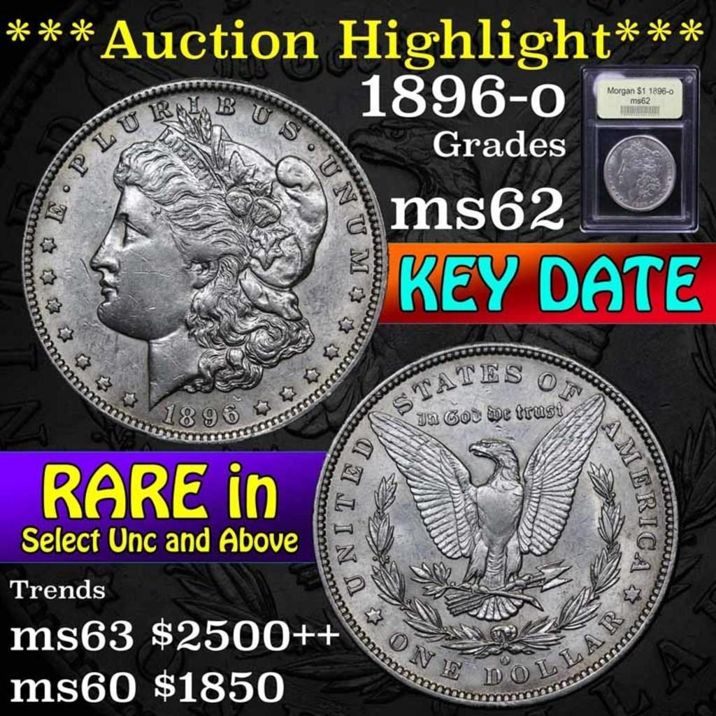 ***Auction Highlight*** 1896-o Morgan Dollar $1 Graded Select Unc by USCG (fc)