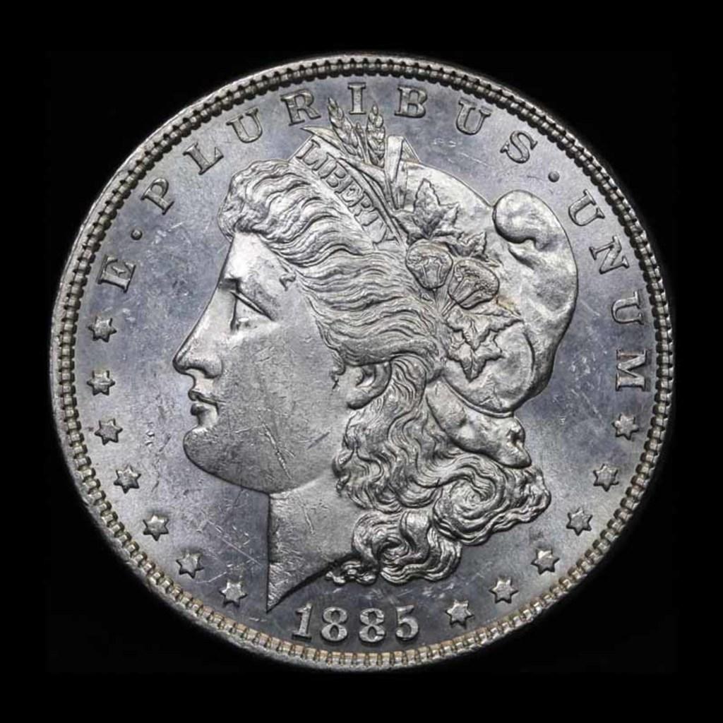 1885-p Morgan Dollar $1 Grades Choice Unc PL