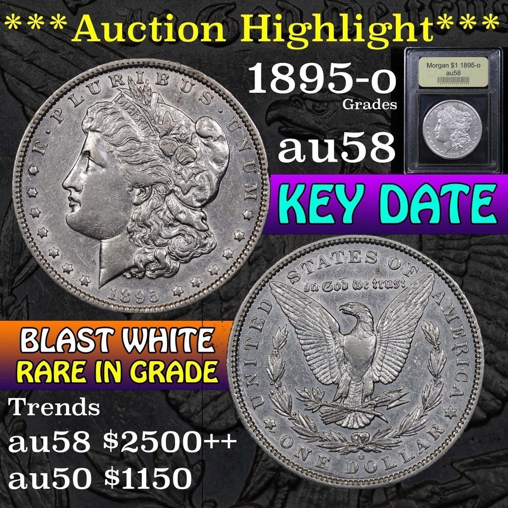 ***Auction Highlight*** 1895-o Morgan Dollar $1 Graded Choice AU/BU Slider by USCG (fc)