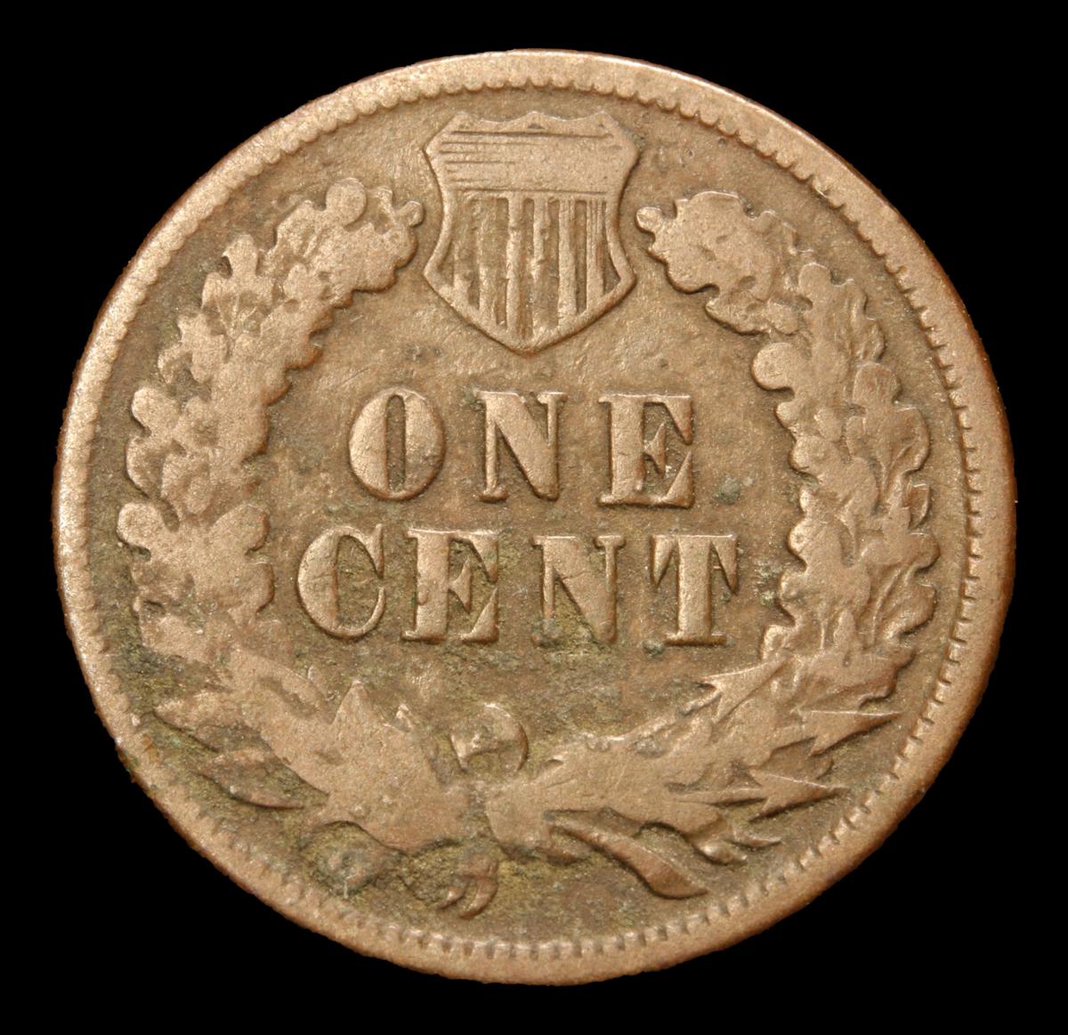 1875 . . Indian Cent 1c Grades f, fine