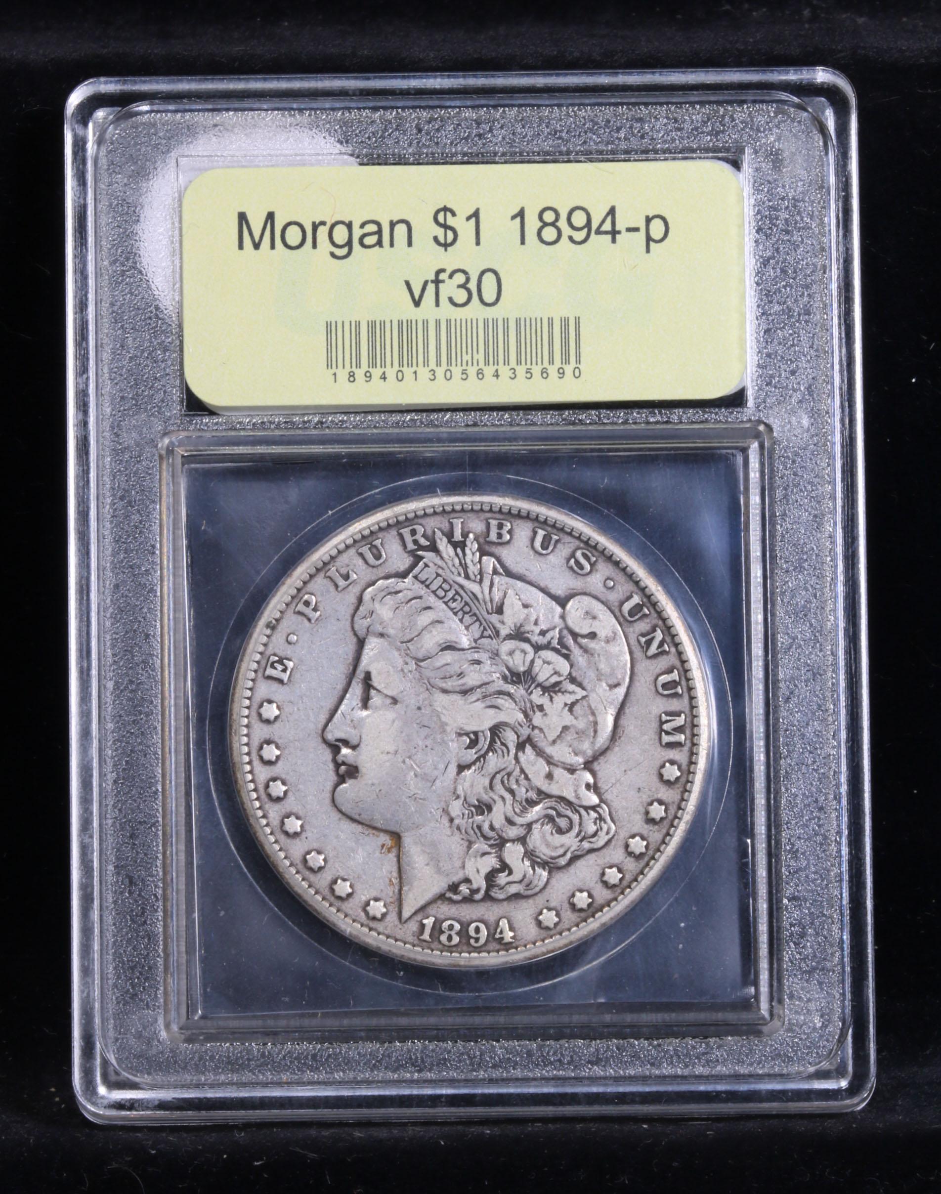 *Auction Highlight* 1894-p Rare In All Grades Key To The Series Morgan $1 Graded vf++ By USCG (fc)