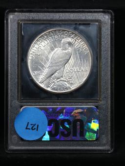 ***Auction Highlight*** 1928-p Peace Dollar $1 Graded Select Unc by USCG (fc)