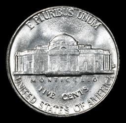 1958-d . . Jefferson Nickel 5c Grades GEM+ Unc