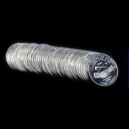 Proof 2004-s Jefferson Peace nickel 5c roll, 40 pieces