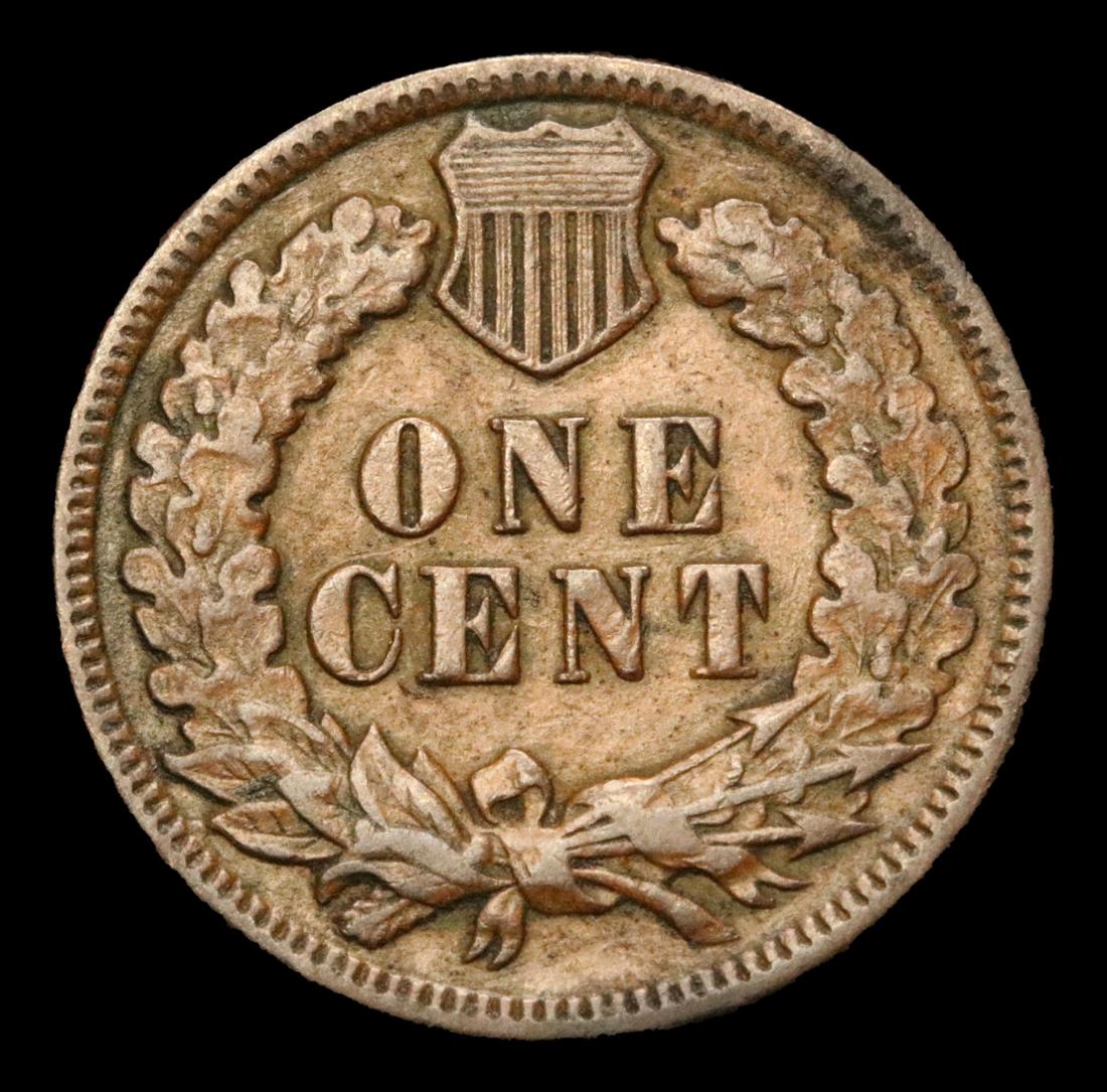 1891 Indian Cent 1c Grades xf+