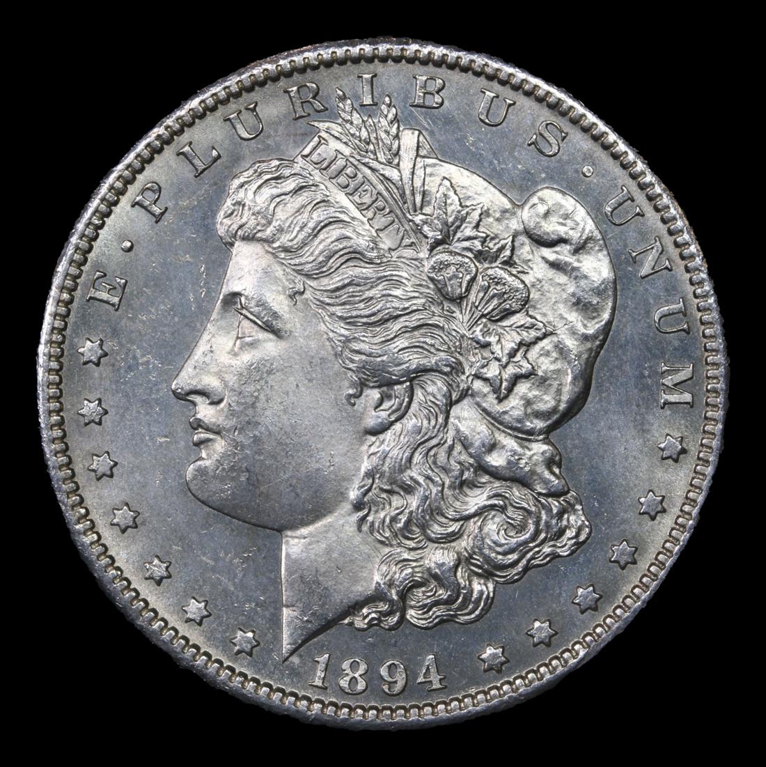 ***Auction Highlight*** 1894-s Morgan Dollar $1 Graded Choice Unc+ PL by USCG (fc)