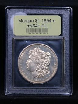 ***Auction Highlight*** 1894-s Morgan Dollar $1 Graded Choice Unc+ PL by USCG (fc)