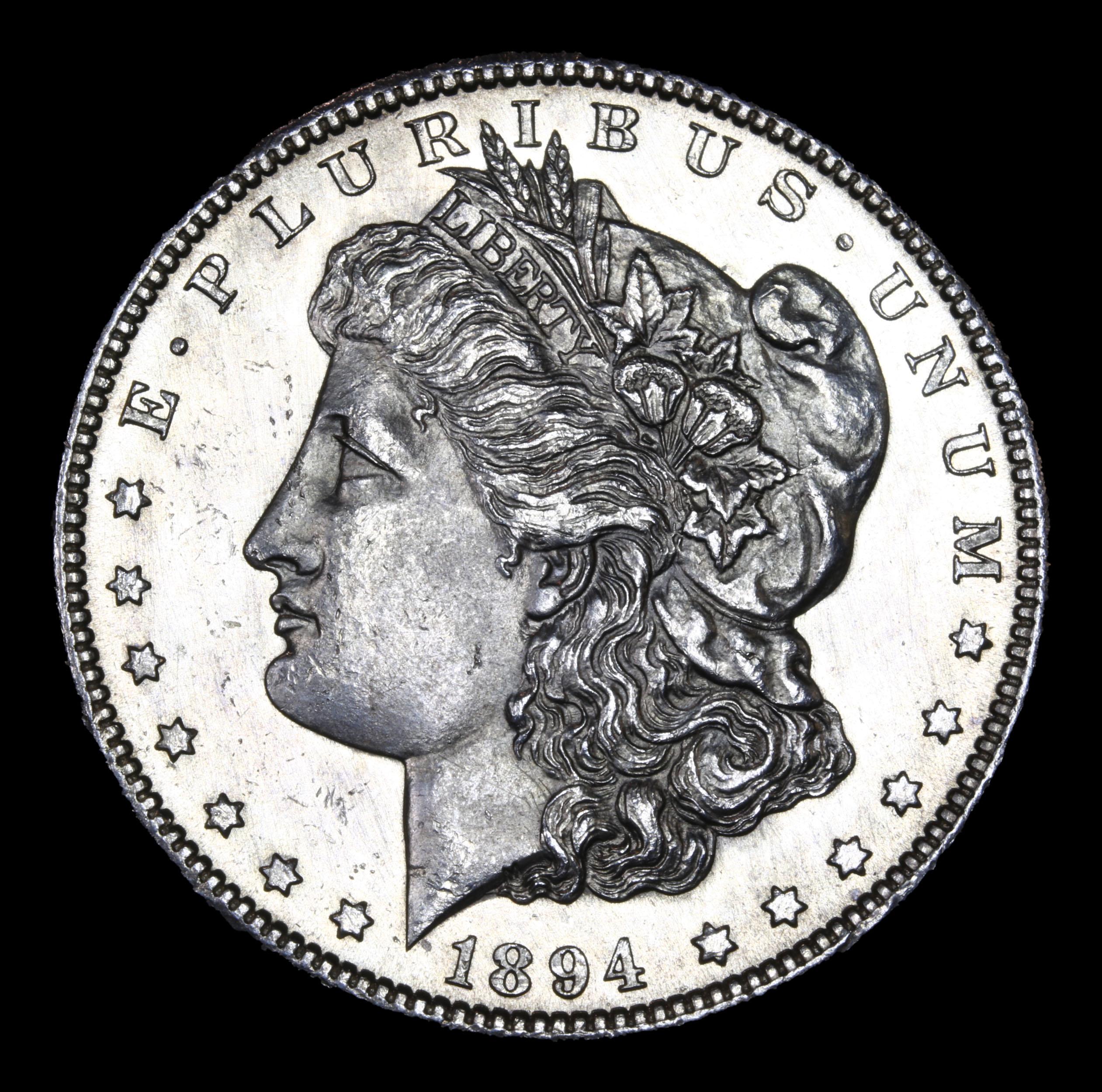 ***Auction Highlight*** 1894-s Morgan Dollar $1 Graded Choice Unc+ PL by USCG (fc)