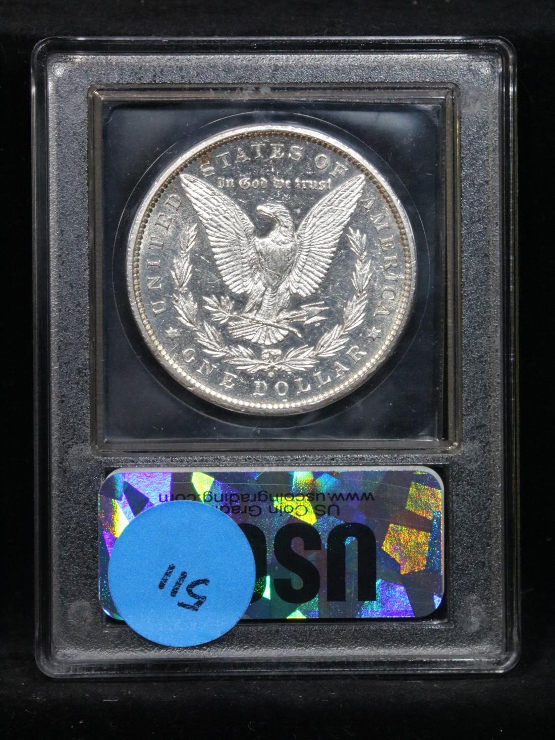 ***Auction Highlight*** 1880-o DMPL Reverse Morgan Dollar $1 Graded Choice Unc PL By USCG (fc)