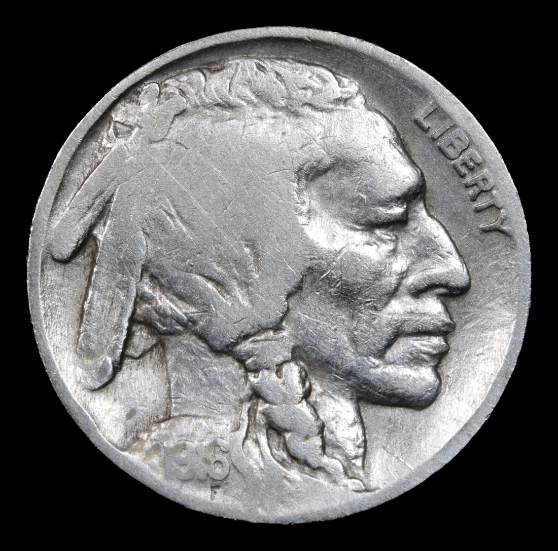 1916-p . . Buffalo Nickel 5c Grades vf+