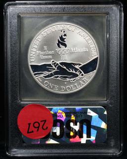 1995-p Gymnast Proof Modern Commem Dollar $1 Graded GEM++ Proof Deep Cameo By USCG