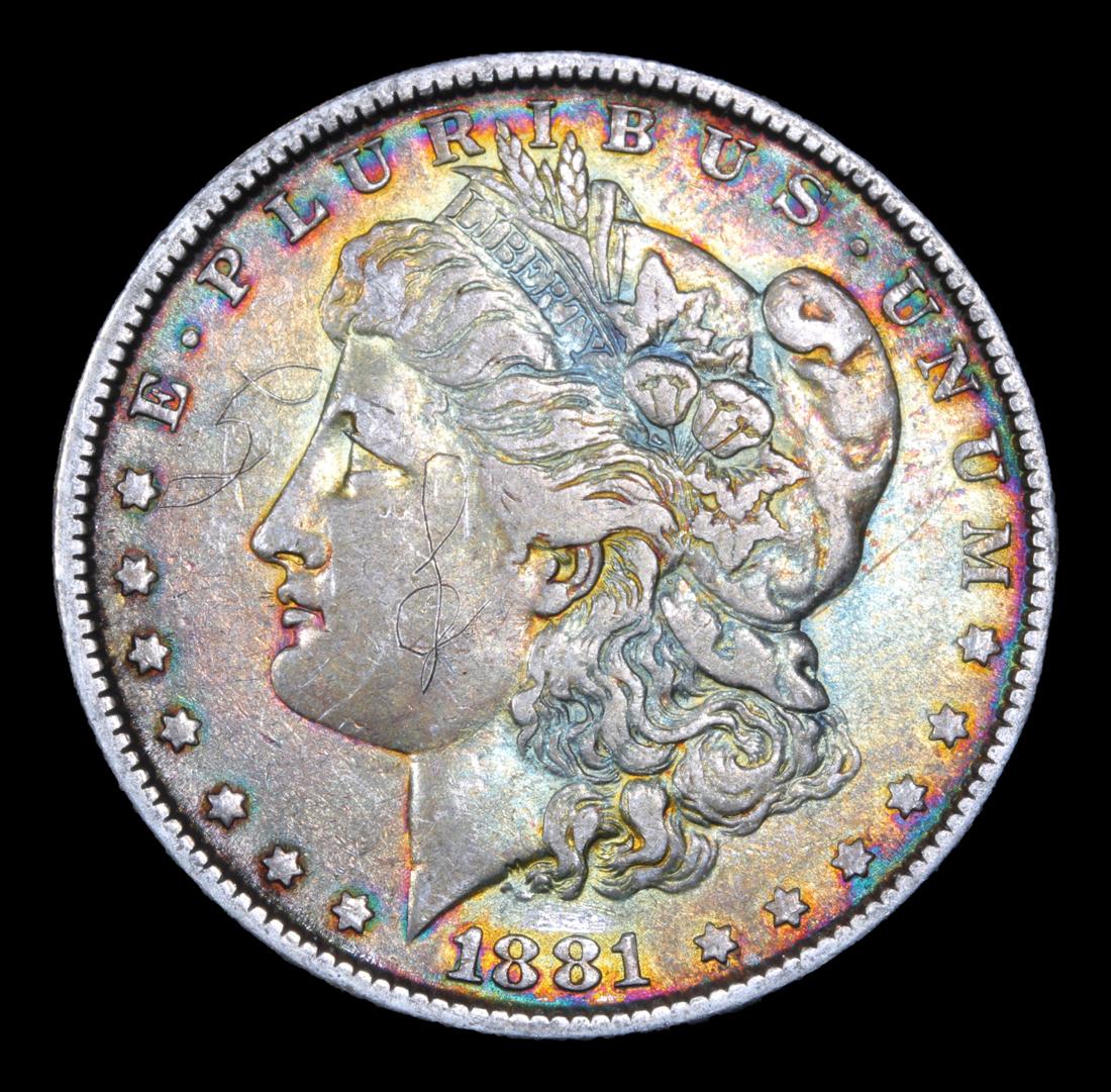 1881-p Morgan Dollar $1 Grades xf details