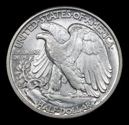 1942-p . . Walking Liberty Half Dollar 50c Grades Choice Unc