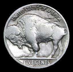 1928-d Buffalo Nickel 5c Grades vf+