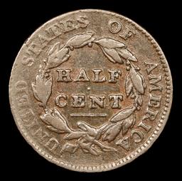 ***Auction Highlight*** 1811 Classic Head half cent 1/2c Graded xf+ By USCG (fc)