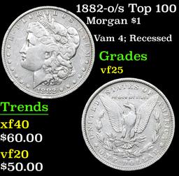 1882-o/s Top 100 Morgan Dollar $1 Grades vf+