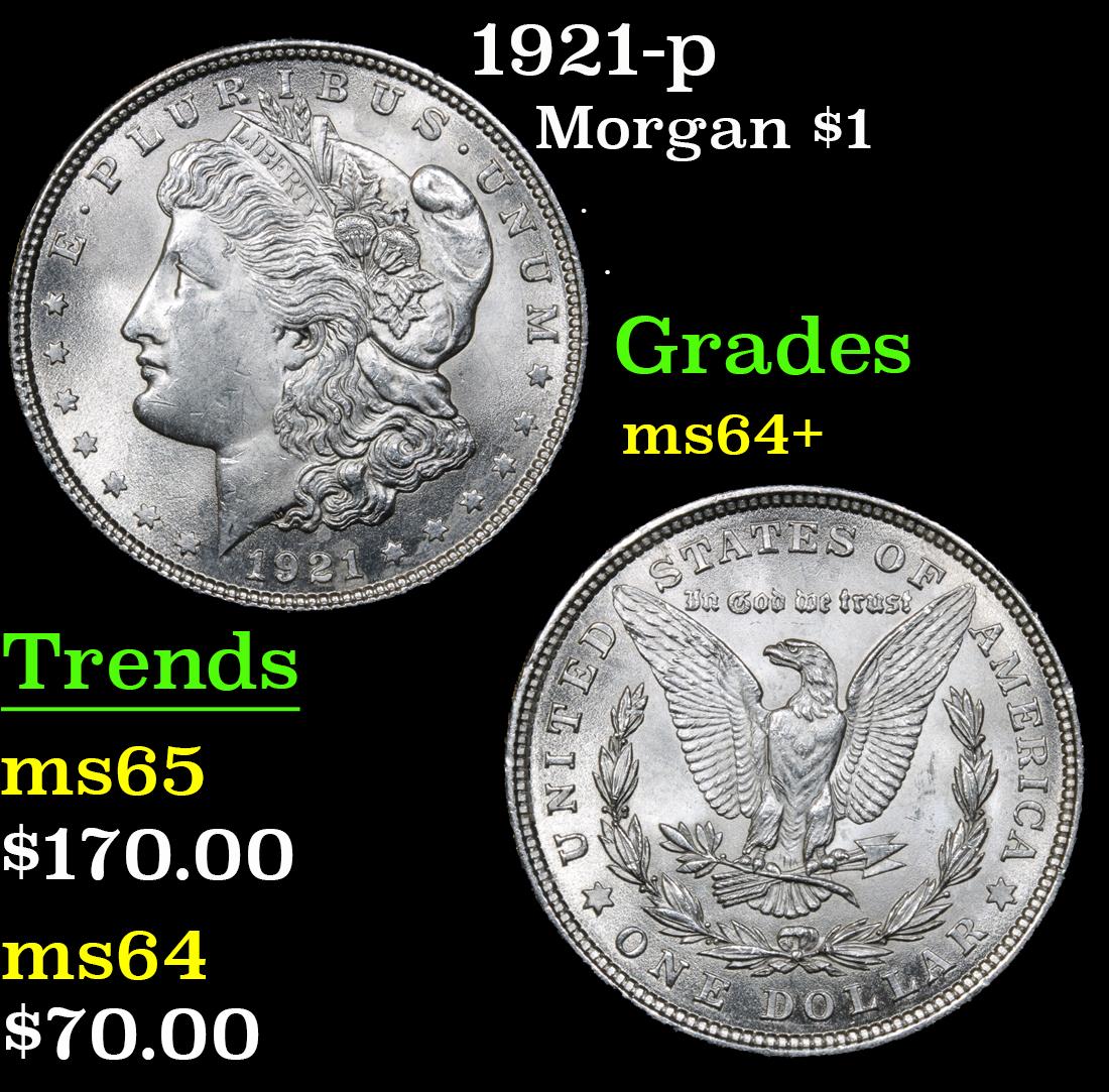 1921-p Morgan Dollar $1 Grades Choice+ Unc