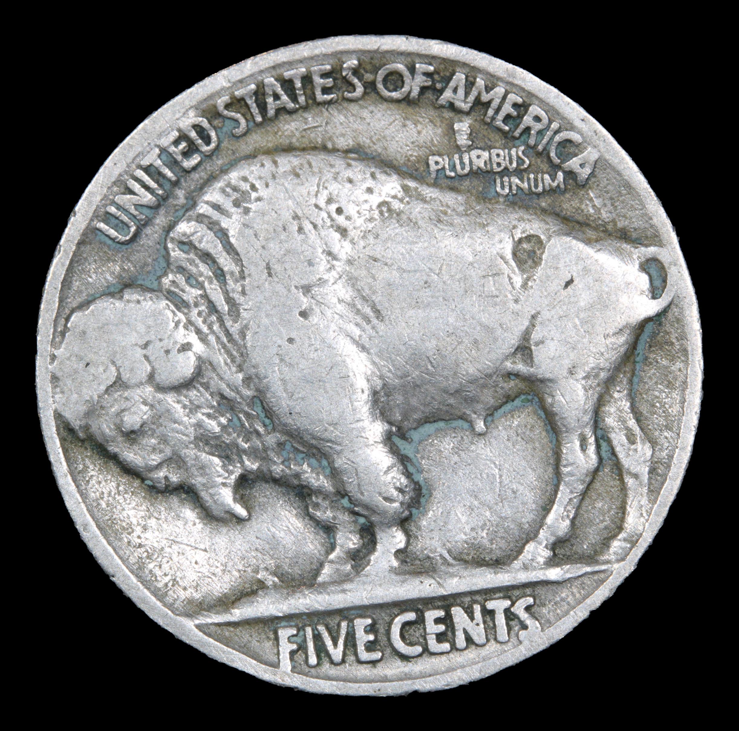 1924-p Buffalo Nickel 5c Grades vf+