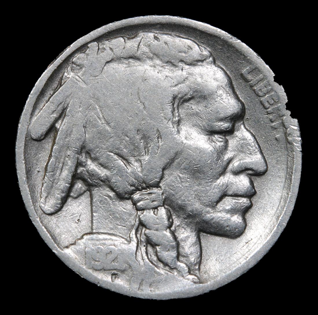 1921-p Buffalo Nickel 5c Grades vf+