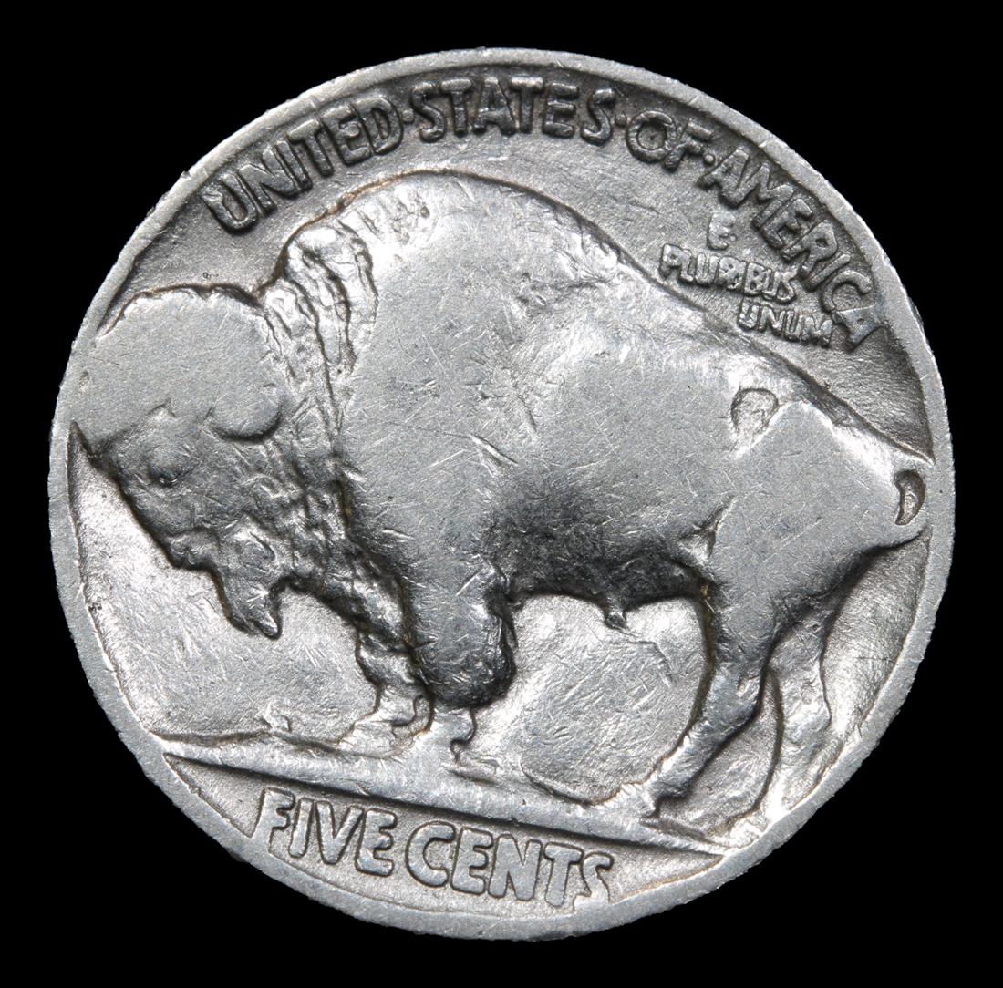 1921-p Buffalo Nickel 5c Grades vf+