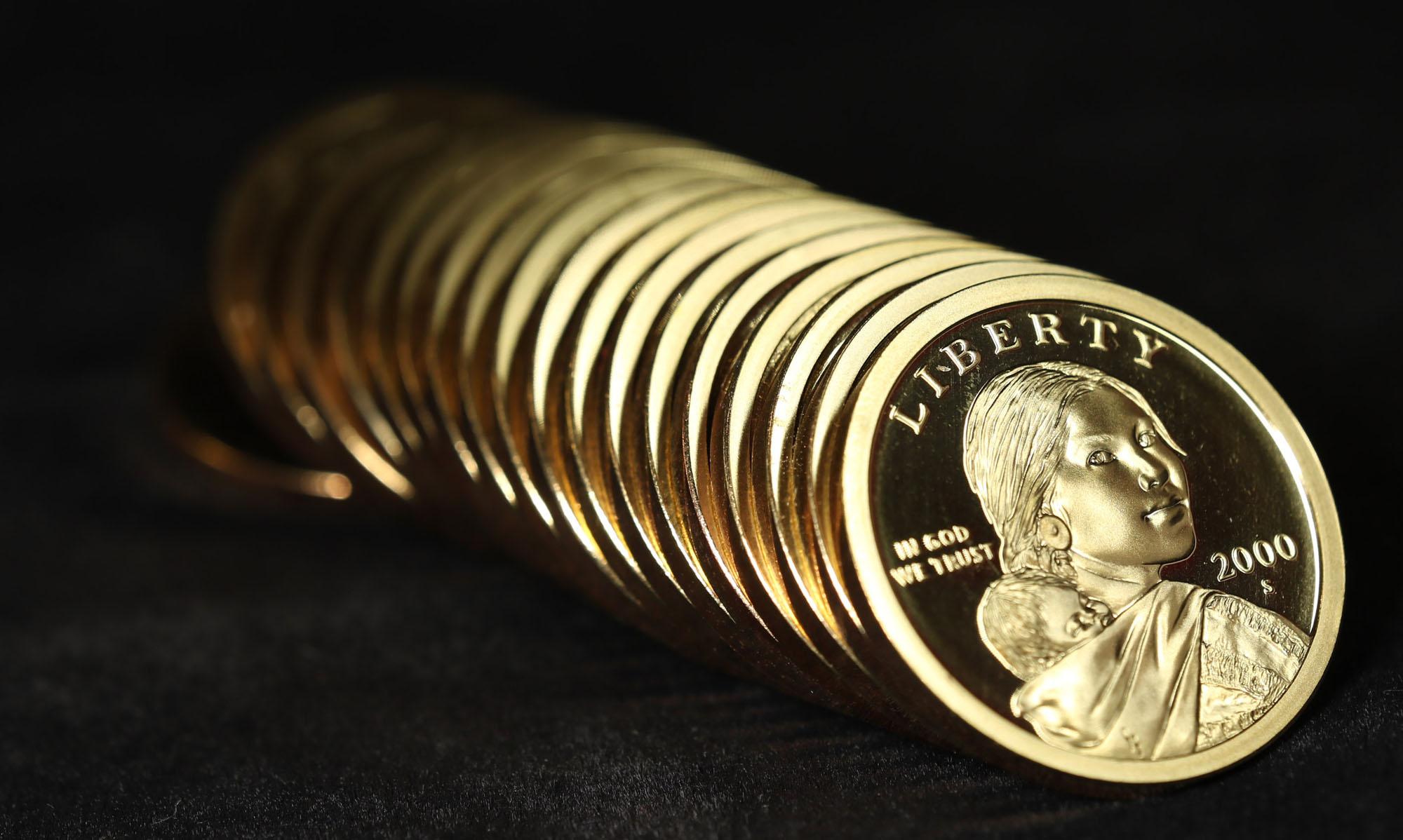 Proof 2000-s Sacagawea dollar roll $1, 20 pieces