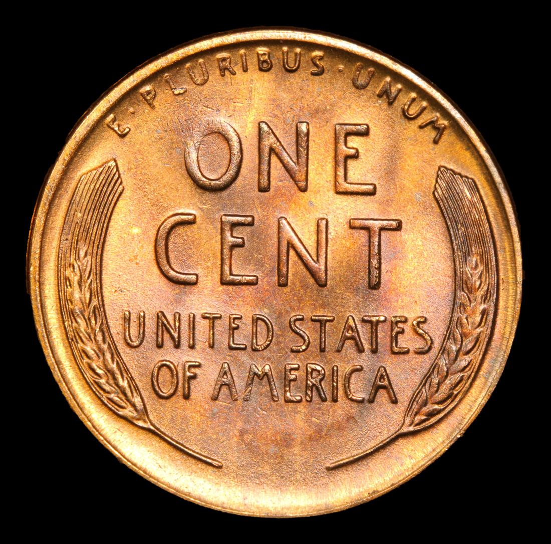 1955-s . Very Near Gem Lincoln Cent 1c Grades Choice+ Unc RB