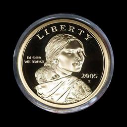 Proof 2005-s Sacagawea dollar roll $1, 20 pieces